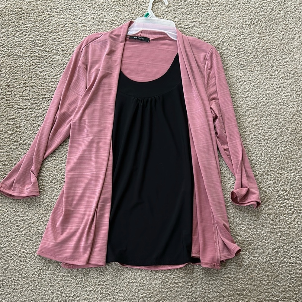 Liz McCoy built in blouse